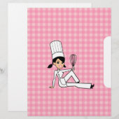 Niedliche Personalisierte Rezept-Seiten (Vorne/Hinten)