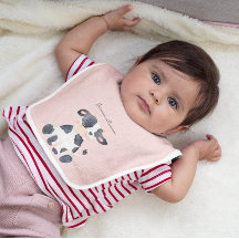 Niedliche personalisierte Rosa Aquarellkuh