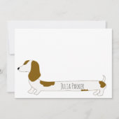 Niedliche Personalisierte Schreibtischkarte Dankeskarte (Vorderseite)