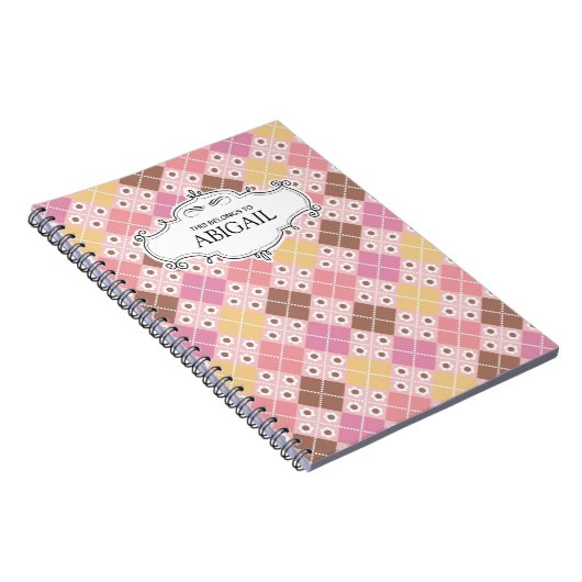 Niedliche Personalisierte Spiral-Bound-Notebooks Notizblock (Rechte Seite)