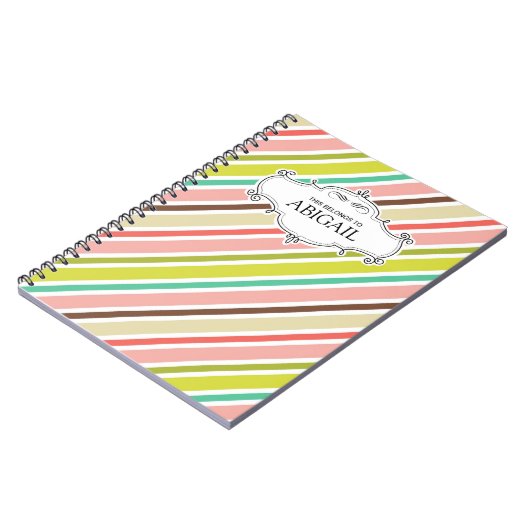 Niedliche Personalisierte Spiral-Bound-Notebooks Notizblock (Linke Seite)