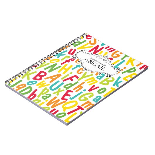Niedliche Personalisierte Spiral-Bound-Notebooks Notizblock (Linke Seite)