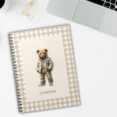 Niedliche personalisierte Teddy Notizblock