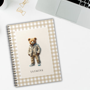 Niedliche personalisierte Teddy Notizblock