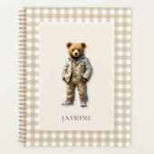 Niedliche personalisierte Teddy Planer (Vorderseite)