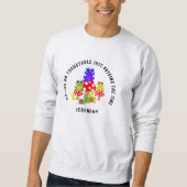 NIEDLICHE PERSONALISIERTE TOADS AUF TOADSTOOLS SWEATSHIRT (Vorderseite)
