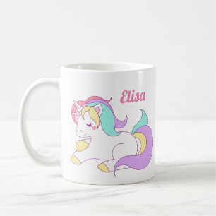 Niedliche personalisierte Unicorn-Tassen-magischer Kaffeetasse