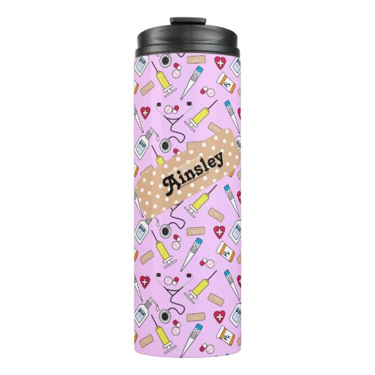 Niedliche Personalisierte Versorgung von Ärzten un Thermosbecher (Vorderseite)