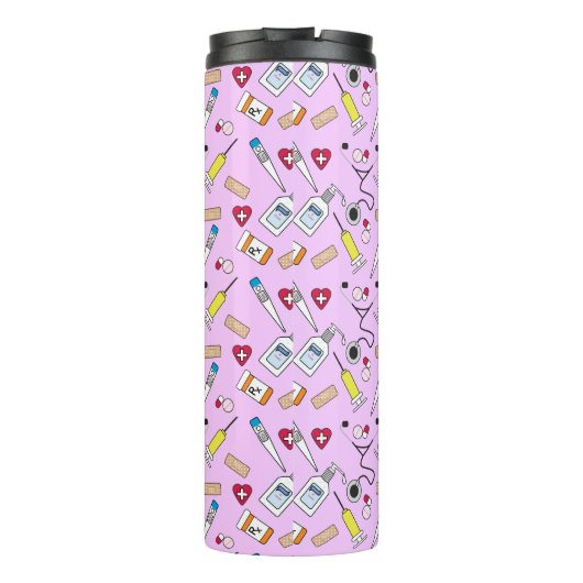 Niedliche Personalisierte Versorgung von Ärzten un Thermosbecher (Rückseite)