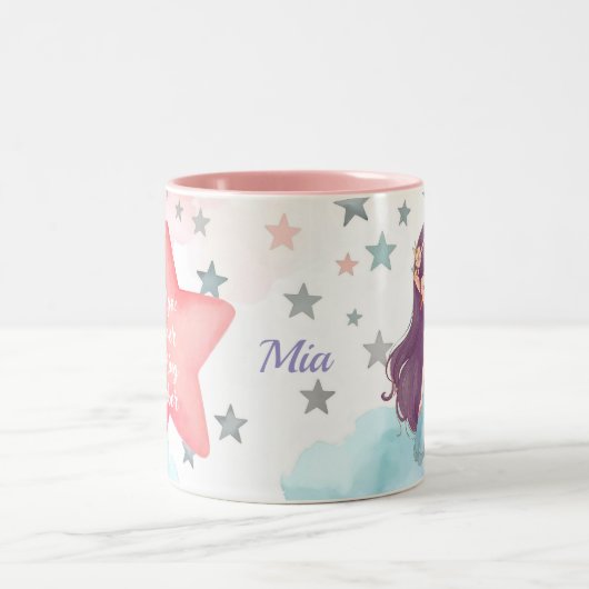 Niedliche Personalisierte Virgo Zodiac Signature T Zweifarbige Tasse (Mittel)