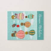 Niedliche personalisierte Vogel-Illustration für Puzzle (Horizontal)