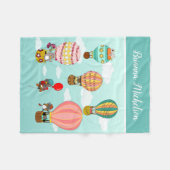 Niedliche Personalisierte Vogeldarstellung für Kin Fleecedecke (Vorderseite (Horizontal))