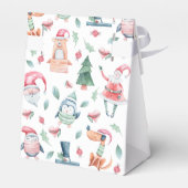 Niedliche Personalisierte Wasserfarbe Frohe Weihna Geschenkschachtel (Rückseite)