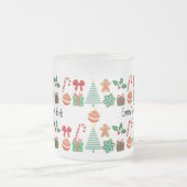 Niedliche Personalisierte Weihnachten Mattglastasse (Mittel)