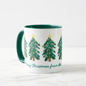 Niedliche Personalisierte WeihnachtsbaumTasse Tasse (Vorderseite Links)