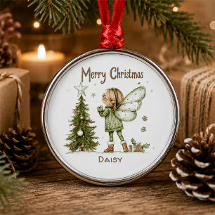 Niedliche Personalisierte Weihnachtsmesse und -bau Ornament Aus Metall