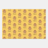 Niedliche Personalisierte Weihnachtswrapping Paper Geschenkpapier Set (Vorderseite 3)