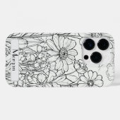 Niedliche Personalisierte Wildblume Case-Mate iPhone Hülle (Rückseite (Horizontal))