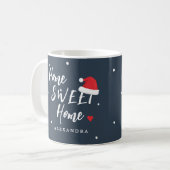 Niedliche personalisierte Zuhause-Sweet Zuhause sc Kaffeetasse (Vorderseite Links)