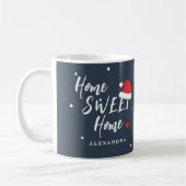 Niedliche personalisierte Zuhause-Sweet Zuhause sc Kaffeetasse (Links)