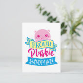 Niedliche perzonalisierte Proud Plushie Hooman Postkarte (Stehend Vorderseite)