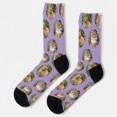 Niedliche Pet 2 Cat Foto Socken (Linkes Detail)