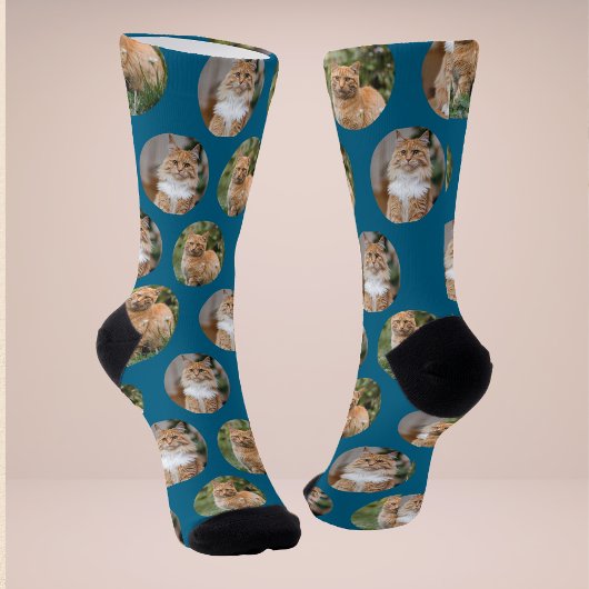Niedliche Pet 2 Cat Foto Socken