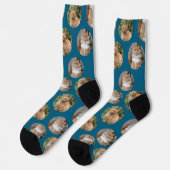 Niedliche Pet 2 Cat Foto Socken (Linkes Detail)