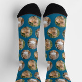 Niedliche Pet 2 Cat Foto Socken (Oben)