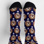 Niedliche Pet-Foto-Pfoten Drucken benutzerdefinier Socken (Oben)