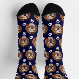 Niedliche Pet-Foto-Pfoten Drucken benutzerdefinier Socken