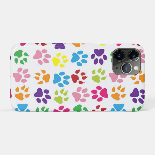 Niedliche Pet Paws Druckmuster Case-Mate iPhone Hülle (Rückseite (Horizontal))