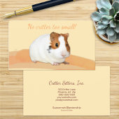 Niedliche Pet Sitter Guinea Schweinebild Visitenkarte