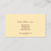 Niedliche Pet Sitter Guinea Schweinebild Visitenkarte (Rückseite)