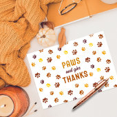 Niedliche Pfade und verdanken dank Paw Prints benu Dankeskarte