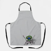 Niedliche Pfauenspinne Digitale Kunst Schürze (Vorderseite)