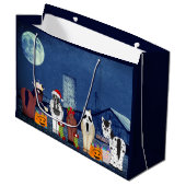 Niedliche Pferde in Kostümen Halloween Pferdefarm Große Geschenktüte (Vorderseite Schrägansicht)