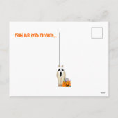 Niedliche Pferde in Kostümen Pferdespferd Feiertagspostkarte (Rückseite)