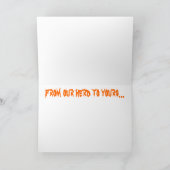 Niedliche Pferde in Kostümen Pferdespferd Karte (Innenseite)