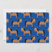 Niedliche Pferde Kinder 1. Geburtstag Party Einlad Einladung (Rückseite)