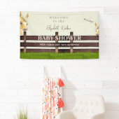 Niedliche PferdeBaby-Dusche Willkommen Banner (Insitu)