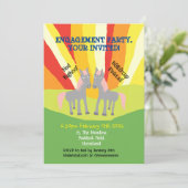 Niedliche Pferdefeier Einladung (Stehend Vorderseite)