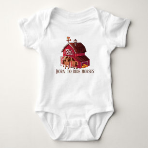 niedliche Pferdefreunde fügen Text unisex hinzu Baby Strampler