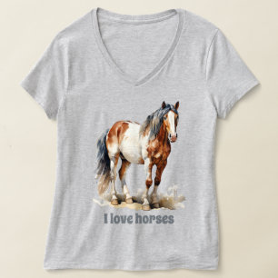 Niedliche Pferdefreunde T-Shirt