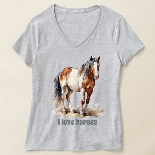 Niedliche Pferdefreunde T-Shirt (Ablage )