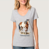 Niedliche Pferdefreunde T-Shirt (Vorderseite)