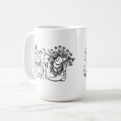 niedliche Pferdefreunde Wortart Kaffee Tasse (Vorderseite Links)