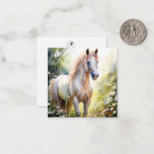 Niedliche Pferdekarte Mitteilungskarte (Vorderseite/Rückseite Beispiel)