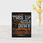 Niedliche Pferderennfahrer Gaben Reiten Karte (Gelbe Blume)