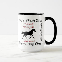 Niedliche Pferdetherapeut-Tasse Tasse